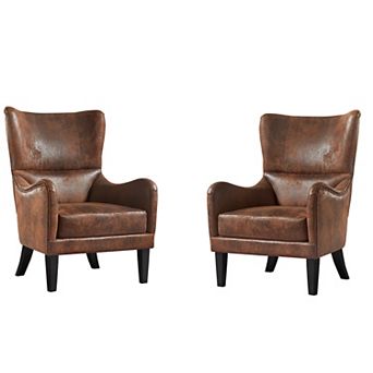 Merax HI-BACK Studded Chair Set of 2