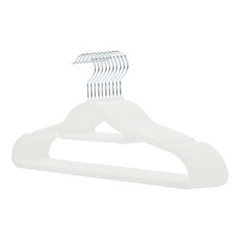 10 pc Non-Slip Velvet Hangers, 360-Degree Durable Space Saving Clothes Hangers for Closet, Pants