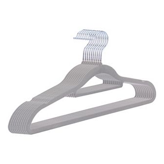 10 pc Non-Slip Velvet Hangers, 360-Degree Durable Space Saving Clothes Hangers for Closet, Pants