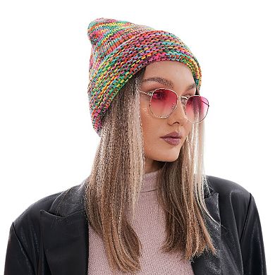 Women's Colorful Cable Knit Beanie For Women & Teens