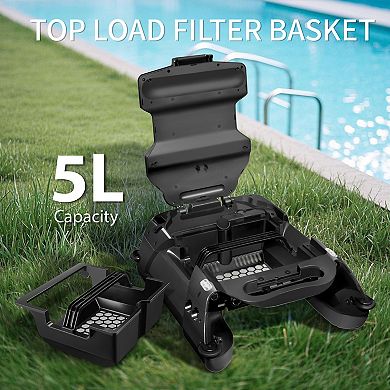 ​​Automatic Floating Pool Cleaner Robot Surface Skimming for Leaves Pollen Solar Powered Skimmer​