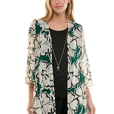 Women's Luxology 2-pc. Duster & Pant Set