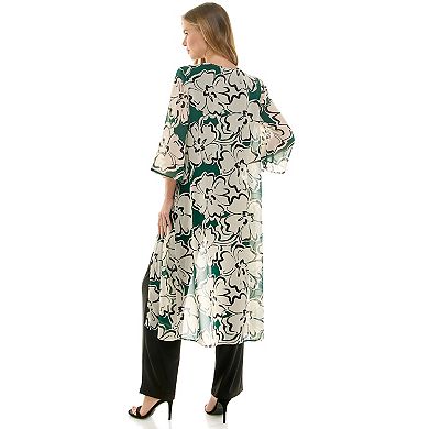 Women's Luxology 2-pc. Duster & Pant Set