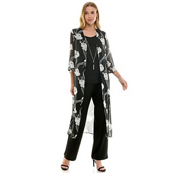 Women's Luxology 2 pc Duster & Pant Set
