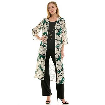 Women's Luxology 2 pc Duster & Pant Set