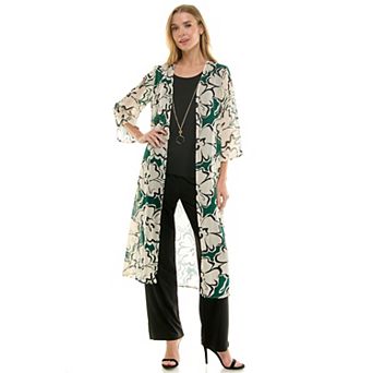 Women's Luxology 2 pc Duster & Pant Set