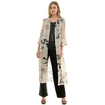 Women's Luxology 2 pc Duster & Pant Set