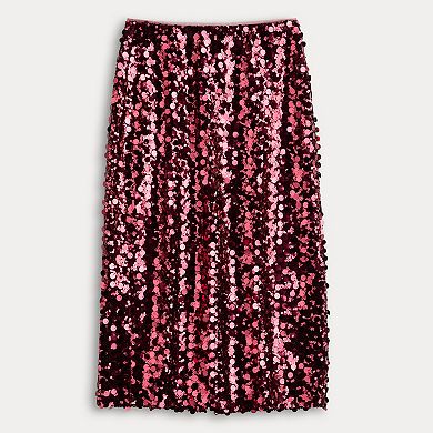 Women's Nine West Sequin Midi Skirt