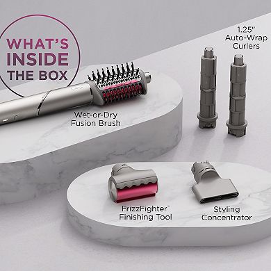 Shark® FlexFusion™ Hair Dryer & Air Styling System with Auto-Wrap Curlers & Concentrator (HD641)