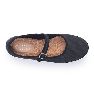 LC Lauren Conrad CNOLI Women's Slip-On Mary Jane Flats