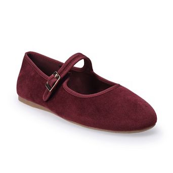 LC Lauren Conrad CNOLI Women's Slip-On Mary Jane Flats