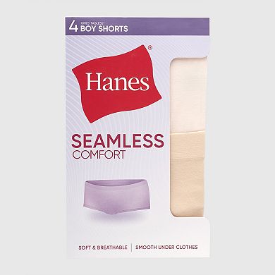 Girls 4-16 Hanes® Seamless Boyshorts Underwear 4-pk.