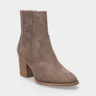 LC Lauren Conrad Philliss Finger Gore Wester Women's Ankle Boots