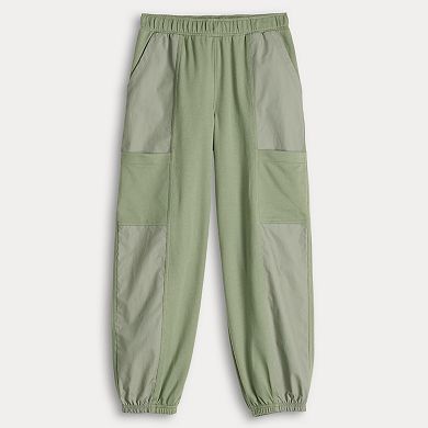 Girls 6-20 SO® Mixed Media Jogger in Regular & Plus Size