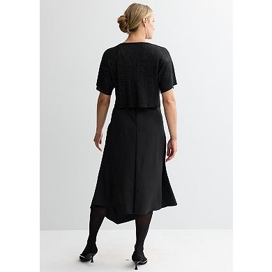 Women's London Times Embellished Tee Twofer Dress