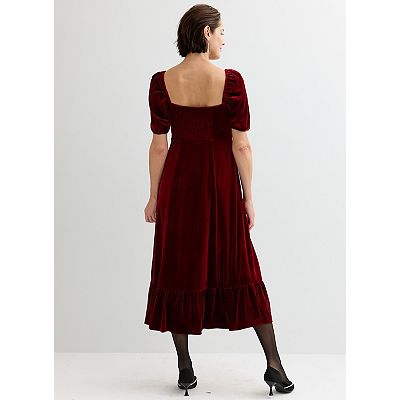 short sleeve square neck velvet midi dress Mint Velvet Sequin Short Sleeve Square Neck Midi Dress