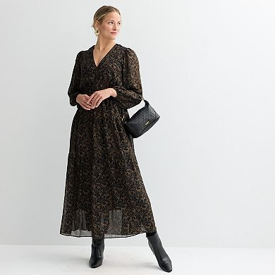 Women's Robbie Bee V-Neck Tiered Maxi Dress