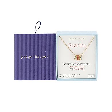 Paige Harper 14k Gold Plated Cubic Zirconia Rondel Necklace Collection