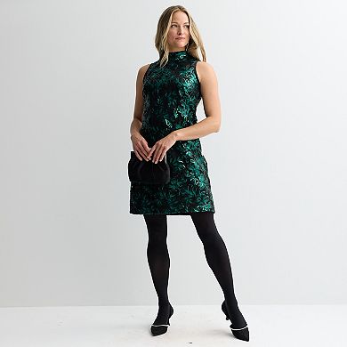 Women's Robbie Bee Mockneck Sequin Dress