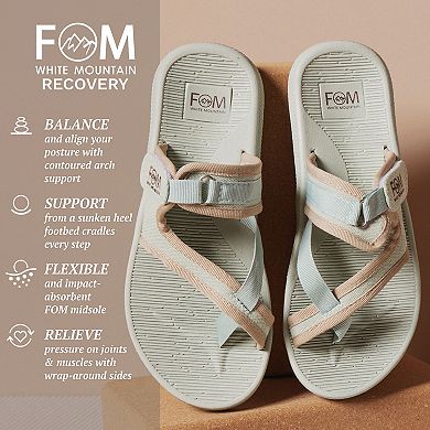 White Mountain FOM Basket Women's Recovery Sandals