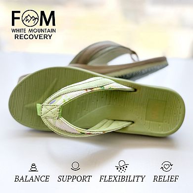 White Mountain FOM Bays Women's Recovery Thong Sandals