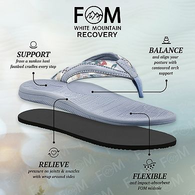 White Mountain FOM Bays Women's Recovery Thong Sandals