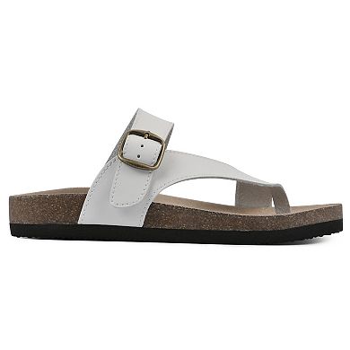 White Mountain Carly Women's Cushioned Slide Sandals