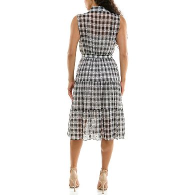 Women's Nanette Lepore Sleeveless Gingham Button Up Shirtdress