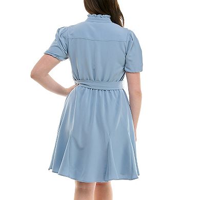 Women's Nanette Lepore Bi-Stretch Shirtdress with Self Tie Belt