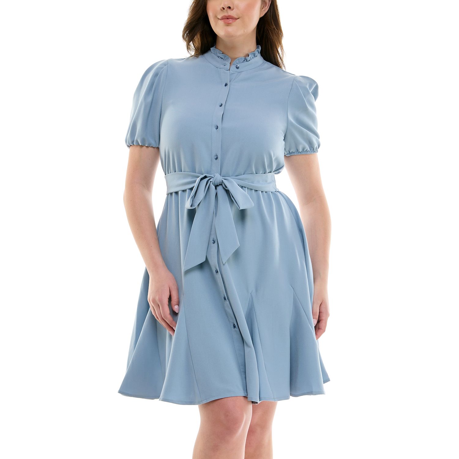 Женские ремни Nanette Lepore Bi-Stretch Shirtdress with Self Tie Belt