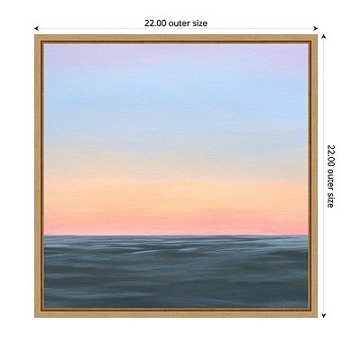 Amanti Art Sunrise Swim II by Grace Popp Framed Canvas Wall Art Print