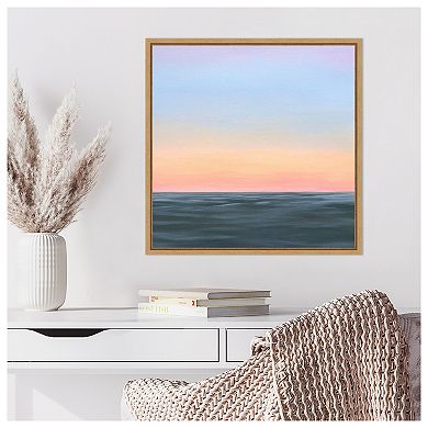 Amanti Art Sunrise Swim II by Grace Popp Framed Canvas Wall Art Print