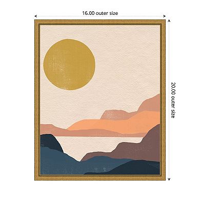 Amanti Art Paper Mesa II by June Erica Vess Framed Canvas Wall Art Print