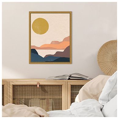 Amanti Art Paper Mesa II by June Erica Vess Framed Canvas Wall Art Print