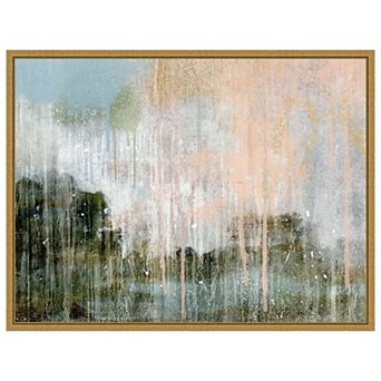 Amanti Art Paint Splattered Landscape II by Victoria Barnes Framed Canvas Wall Art Print