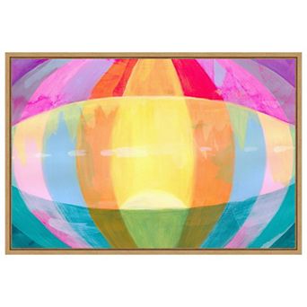 Amanti Art Neon Flare III by Grace Popp Framed Canvas Wall Art Print