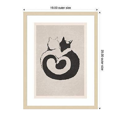 A3 Print By Bohonewart 3 by Emel Tunaboylu Wood Framed Wall Art Print