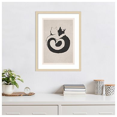 A3 Print By Bohonewart 3 by Emel Tunaboylu Wood Framed Wall Art Print