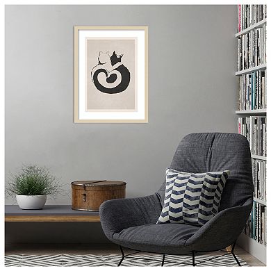 A3 Print By Bohonewart 3 by Emel Tunaboylu Wood Framed Wall Art Print