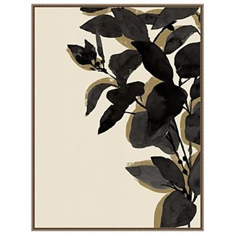 Amanti Art Ebony Branch II by Annie Warren Framed Canvas Wall Art Print