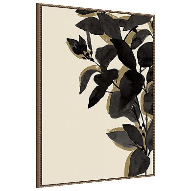 Amanti Art Ebony Branch II by Annie Warren Framed Canvas Wall Art Print