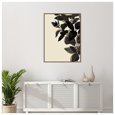 Amanti Art Ebony Branch II by Annie Warren Framed Canvas Wall Art Print