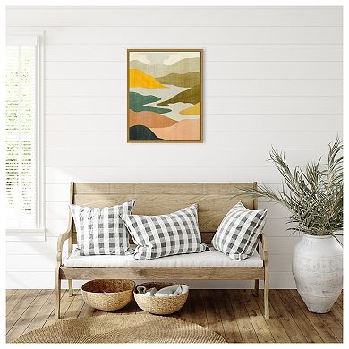Amanti Art Canyon Oasis I by Grace Popp Framed Canvas Wall Art Print