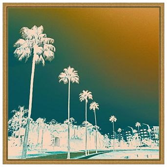 Amanti Art Hotel Drive by J:L Design Framed Canvas Wall Art Print