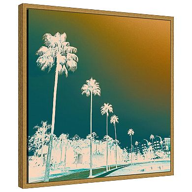 Amanti Art Hotel Drive by J:L Design Framed Canvas Wall Art Print