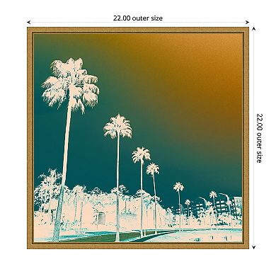 Amanti Art Hotel Drive by J:L Design Framed Canvas Wall Art Print