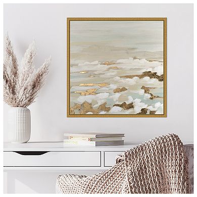 Amanti Art Gilded Surf I by June Erica Vess Framed Canvas Wall Art Print