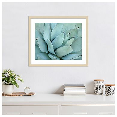 Agave Detail IV by Brittany Evans Wood Framed Wall Art Print
