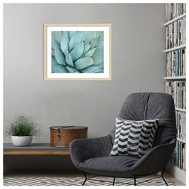 Agave Detail IV by Brittany Evans Wood Framed Wall Art Print