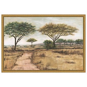 Amanti Art Savanna Plain I by Michael Willett Framed Canvas Wall Art Print